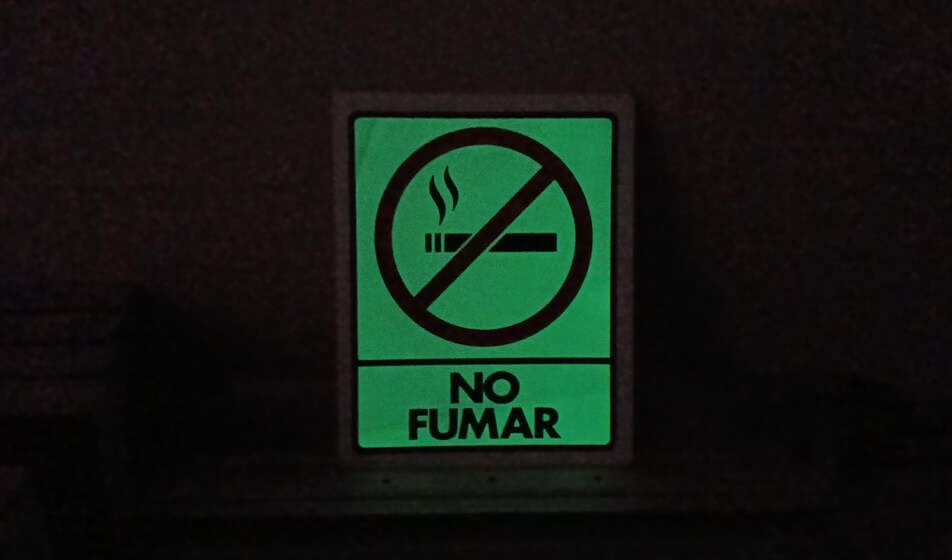 vida util señales fotoluminiscentes