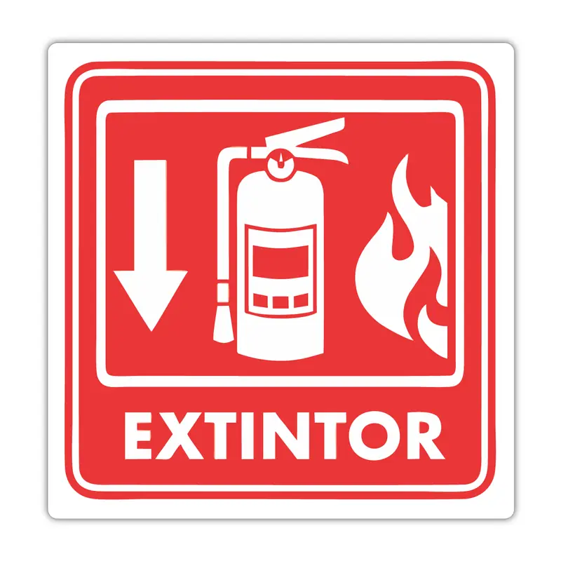 Extintor 25x25 cm